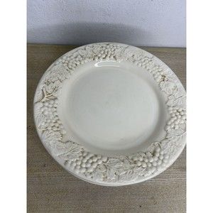 7 Harry and David ? Salad Plate Embossed Grapes Leaves Portugal 8 7/8 inches